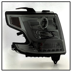 Spyder Signature Chevrolet Suburban 1500/Suburban 3500 HD/Tahoe 15-16 Smoke DRL LED Projector Headlights