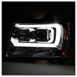 Spyder Signature Chevrolet Avalanche/Suburban 1500/Suburban 2500/Tahoe 07-13 Version 2 DRL LED Projector Headlights Smoke