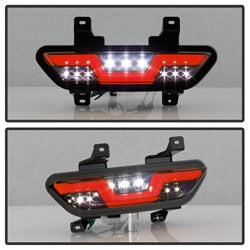 Spyder Ford Mustang 15-16 Red Bar LED Reverse Lights Black Smoke
