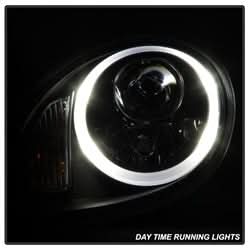 Spyder Signature Porsche Cayman 06-08 Halogen Model Only DRL Projector Headlights Not Compatible With Xenon/HID Model Black