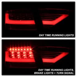 Spyder Audi A5/A5 Quattro 10-12 LED Model Only LED Tail Lights Not Compatible w/Incandescent Model Red Clear