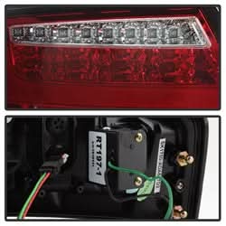 Spyder Audi A5/A5 Quattro 10-12 LED Model Only LED Tail Lights Not Compatible w/Incandescent Model Red Clear