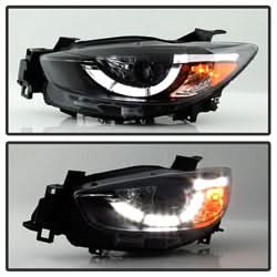 Spyder Signature Mazda CX-5/CX-9 13-15 Black DRL LED Projector Headlights