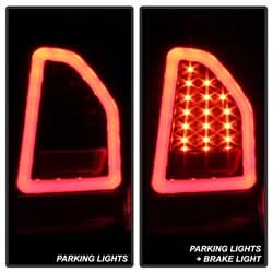 Spyder Chrysler 300C 05-07 Version 2 Light Bar LED Tail Lights - Black