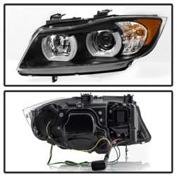 Spyder Signature BMW 323i/325i/325xi/328i/328xi/330i/330xi/335i/335xi/M3 06-08 Halogen Model Only LBDRL Projector Headlights Not Compatible w/Xenon/HID Model Black