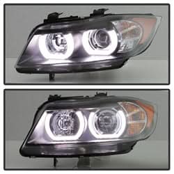 Spyder Signature BMW 323i/325i/325xi/328i/328xi/330i/330xi/335i/335xi/M3 06-08 Halogen Model Only LBDRL Projector Headlights Not Compatible w/Xenon/HID Model Black