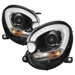 Spyder Signature Mini Cooper Countryman 11-15 Halogen Model Only LBDRL Projector Headlights Not Compatible w/Xenon/HID Model Black