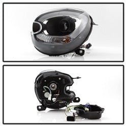 Spyder Signature Mini Cooper Countryman 11-15 Halogen Model Only LBDRL Projector Headlights Not Compatible w/Xenon/HID Model Black