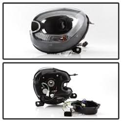 Spyder Signature Mini Cooper Countryman 11-15 Halogen Model Only LBDRL Projector Headlights Not Compatible w/Xenon/HID Model Black