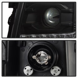 Spyder Signature Chevrolet Silverado 1500/Silverado 2500 HD/Silverado 3500 HD 07-13 Version 2 DRL LED Projector Headlights Black