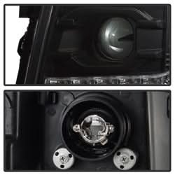 Spyder Signature Chevrolet Silverado 1500/Silverado 2500 HD/Silverado 3500 HD 07-13 Version 2 DRL LED Projector Headlights Black