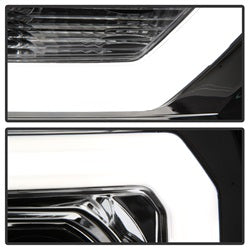 Spyder Signature GMC Sierra 1500/Sierra 2500 HD/Sierra 3500 HD 07-13 Version 2 Light Bar DRL LED Projector Headlights Chrome