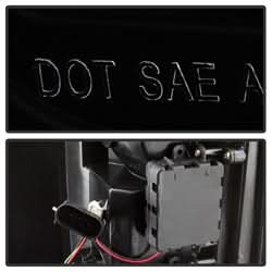 Spyder Ford F-150 15-17 Not Compatible w/Rear Blind Spot Sensor Models Light Bar LED Tail Lights Black Smoke
