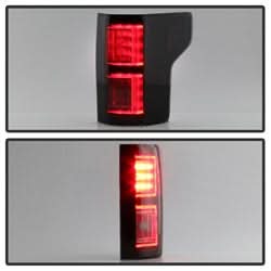 Spyder Ford F-150 15-17 Not Compatible w/Rear Blind Spot Sensor Models Light Bar LED Tail Lights Black Smoke