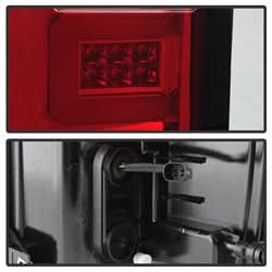 Spyder Chevrolet Silverado 1500/Silverado 2500 HD/Silverado 3500 HD 16-17 Red Clear Light Bar LED Tail Lights
