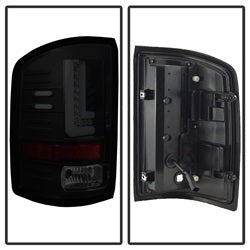 Spyder GMC Sierra 1500/Sierra 2500 HD/Sierra 3500 HD 16-17 Will Only Fit Factory LED Models Light Bar LED Tail Lights Black Smoke