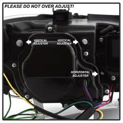 Spyder BMW E90 3-Series 06-08 4DR Version 2 Projector Headlights - HID model Non AFS Only - Light Bar DRL - Black
