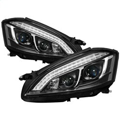 Spyder Signature Mercedes-Benz S450/S550/S600 08-09 Xenon/HID Model Only DRL LED Projector Headlights Not Compatible With Halogen Model Black