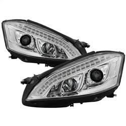 Spyder Signature Mercedes-Benz S450/S550/S600 08-09 Xenon/HID Model Only DRL LED Projector Headlights Not Compatible With Halogen Model Chrome