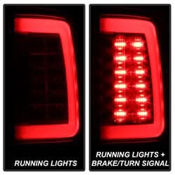 Spyder Dodge Ram 1500/Ram 2500/Ram 3500/1500/2500/3500 09-10 Incandescent Model Only Light Bar LED Tail Lights Not Compatible w/LED Model Red Clear