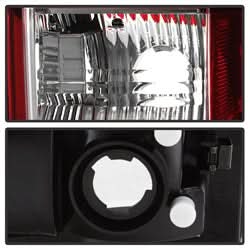 Spyder Dodge Ram 1500/Ram 2500/Ram 3500 02-06 Version 3 Light Bar LED Tail Lights Red Clear