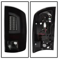 Spyder Dodge Ram 1500/Ram 2500/Ram 3500 07-08 Version 3 Light Bar LED Tail Lights Black Smoke