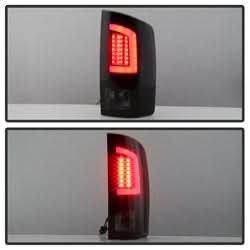 Spyder Dodge Ram 1500/Ram 2500/Ram 3500 07-08 Version 3 Light Bar LED Tail Lights Black Smoke