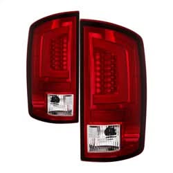 Spyder Dodge Ram 1500/Ram 2500/Ram 3500 07-08 Version 3 Light Bar LED Tail Lights Red Clear