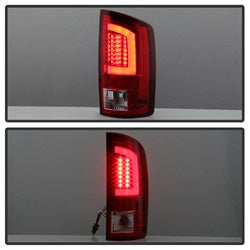 Spyder Dodge Ram 1500/Ram 2500/Ram 3500 07-08 Version 3 Light Bar LED Tail Lights Red Clear
