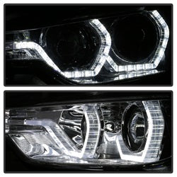 Spyder Signature BMW 320i/320i xDrive/328d/328d xDrive/328i/328i xDrive/335i/335i xDrive 12-14 Chrome DRL LED Projector Headlights