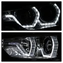 Spyder Signature BMW 320i/320i xDrive/328d/328d xDrive/328i/328i xDrive/335i/335i xDrive 12-14 Smoke DRL LED Projector Headlights