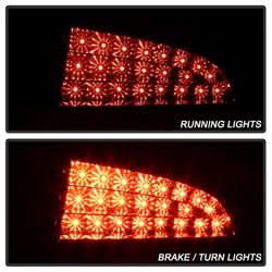 Spyder Dodge Charger 06-08 LED Model Only LED Tail Lights Not Compatible w/Incandescent Model Black Smoke