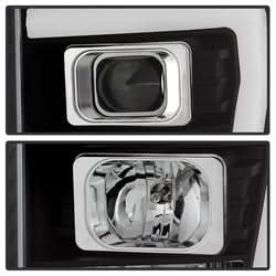 Spyder Signature Ford F-250 Super Duty/F-350 Super Duty/F-450 Super Duty 11-16 Light Bar DRL Projector Headlights Version 2 Black
