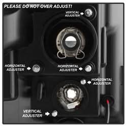 Spyder Signature Ford F-250 Super Duty/F-350 Super Duty/F-450 Super Duty 11-16 Light Bar DRL Projector Headlights Version 2 Black