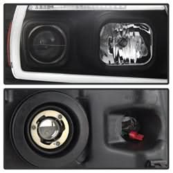 Spyder Signature Ford F-150/F-150 Heritage 04-08 Light Bar Projector Headlights Black