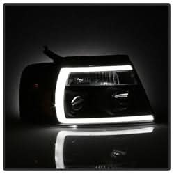 Spyder Signature Ford F-150/F-150 Heritage 04-08 Light Bar Projector Headlights Black