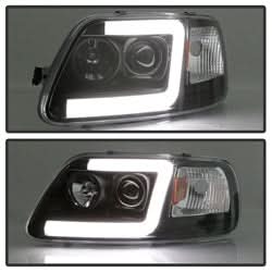 Spyder Signature Ford Expedition/F-150 97-02 Light Bar Projector Headlights Black
