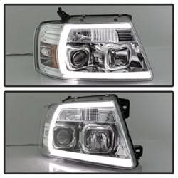 Spyder Signature Ford F-150/F-150 Heritage 04-08 Light Bar Projector Headlights Chrome