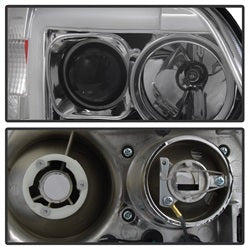 Spyder Signature Ford Expedition/F-150 97-02 Light Bar DRL Projector Headlights Version 2 Chrome