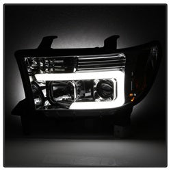 Spyder Signature Toyota Sequoia/Tundra 08-13 Light Bar DRL Projector Headlights Version 2 Chrome