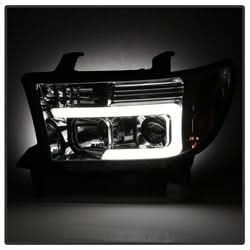 Spyder Signature Toyota Sequoia/Tundra 08-13 Light Bar DRL Projector Headlights Version 2 Chrome