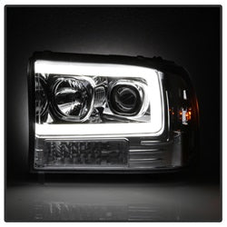Spyder Signature Ford Excursion/F-250 Super Duty 00-04 Light Bar Projector Headlights 1 pc. Chrome
