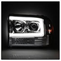 Spyder Signature Ford Excursion/F-250 Super Duty 00-04 Light Bar Projector Headlights 1 pc. Chrome