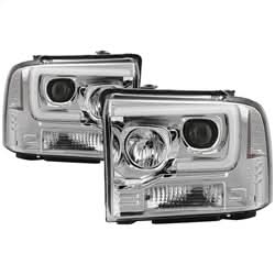 Spyder Signature Ford F-250 Super Duty/F-350 Super Duty/F-450 Super Duty 05-07 Light Bar DRL Projector Headlights Version 2 Black
