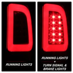 Spyder Ford F-250 Super Duty/F-350 Super Duty/F-450 Super Duty 08-16 Version 3 Light Bar LED Tail Lights Red Clear