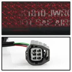 Spyder Jeep Wrangler (JK JKU) 07-18 Version 2 Light Bar Sequential Turn Signal LED Tail Lights - Red Clear