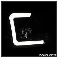Spyder Dodge Ram 1500 09-18 / Ram 2500/3500 10-19 Version 2 Projector Headlights - Halogen Model Only - Light Bar DRL - Black