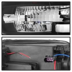 Spyder Dodge Ram 1500 09-18 / Ram 2500/3500 10-19 Version 2 Projector Headlights - Halogen Model Only - Light Bar DRL - Black