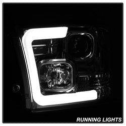 Spyder Dodge Ram 1500 09-18 / Ram 2500/3500 10-19 Version 2 Projector Headlights - Halogen Model Only - Light Bar DRL - Chrome