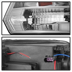 Spyder Dodge Ram 1500 09-18 / Ram 2500/3500 10-19 Version 2 Projector Headlights - Halogen Model Only - Light Bar DRL - Chrome